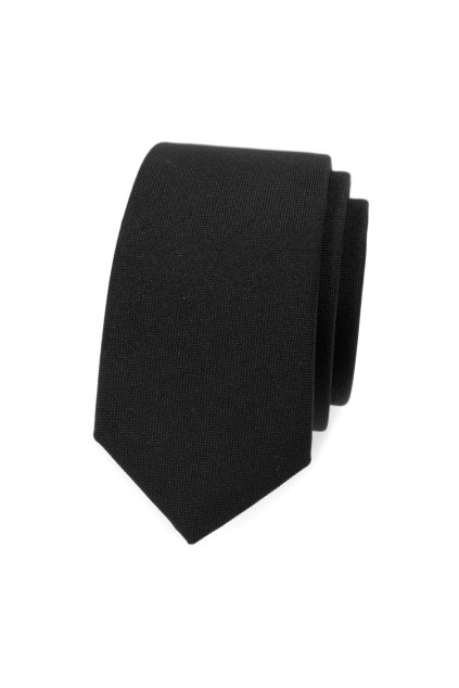 Černá slim kravata (Velikost šířka 5 cm)