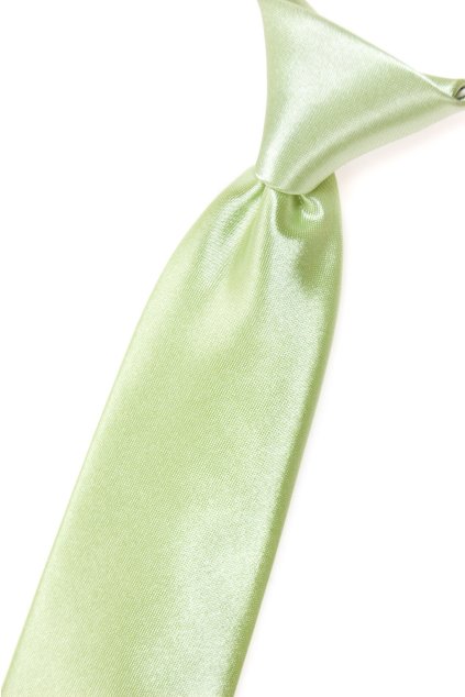 Světle zelená chlapecká kravata (Velikost délka 31 cm)