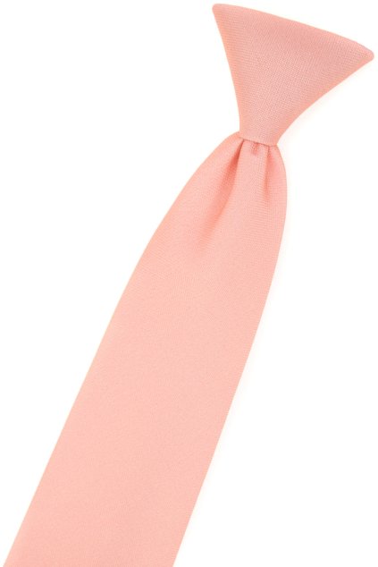 Lososová chlapecká kravata (Velikost délka 31 cm)