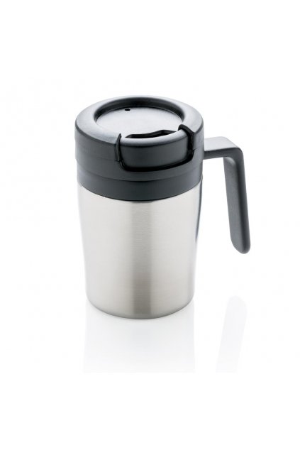 Termohrnek Coffee to Go do kávovaru s ouškem, 160 ml, XD Design, stříbrný