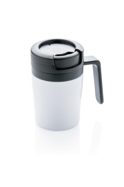 Termohrnek Coffee to Go do kávovaru s ouškem, 160 ml, XD Design, bílý
