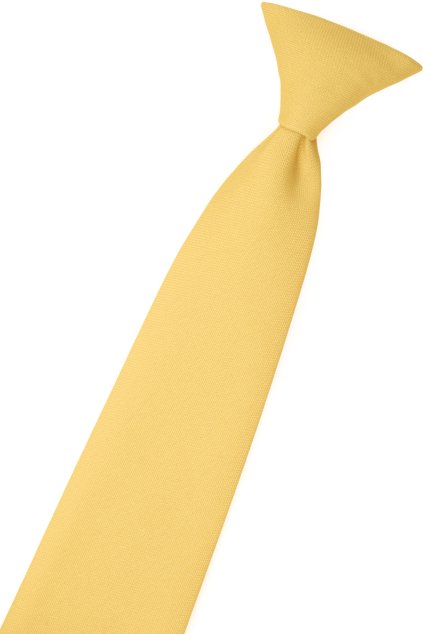 Žlutá chlapecká kravata (Velikost délka 44 cm)