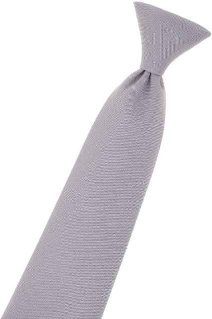 Šedá chlapecká kravata (Velikost délka 44 cm)