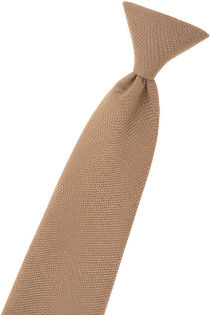 Hnědá chlapecká kravata (Velikost délka 31 cm)