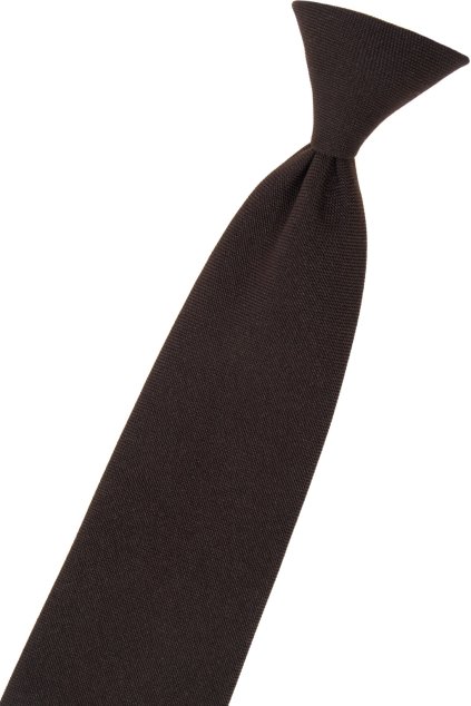 Hnědá chlapecká kravata (Velikost délka 31 cm)