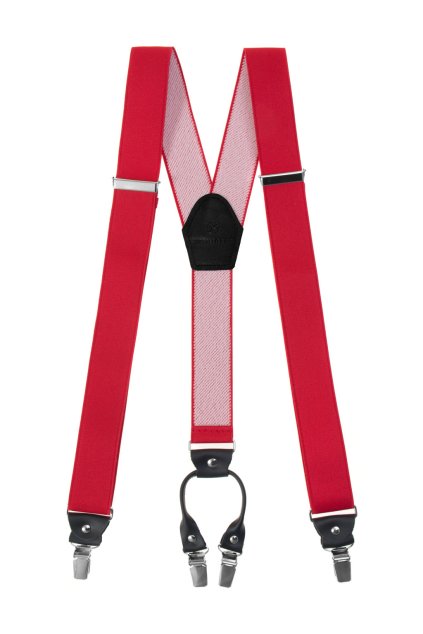 Červené šle (Velikost uni velikost, šíře 35 mm)