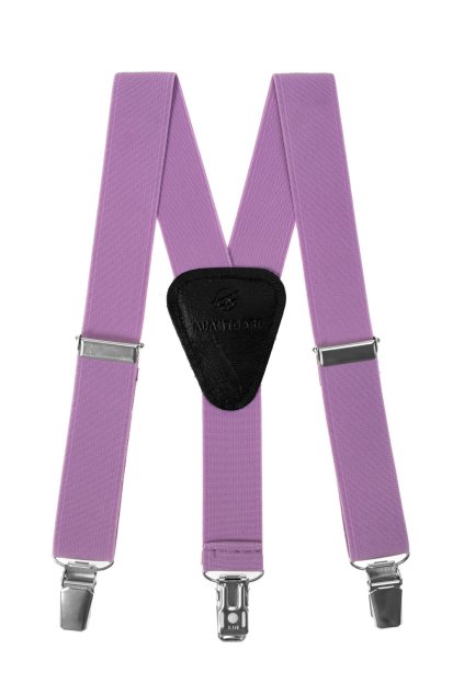 Chlapecké šle Y s koženým středem a zapínáním na klipy - 25 mm 862-3823-100 (Velikost výška postavy 90 - 110 cm)