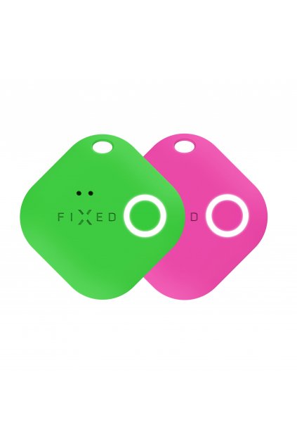 Smart tracker FIXED Smile s motion senzorem, DUO PACK - zelený + růžový