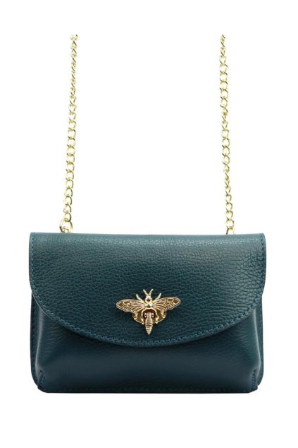 kozena mala crossbody kabelka 20 027 petrolejova