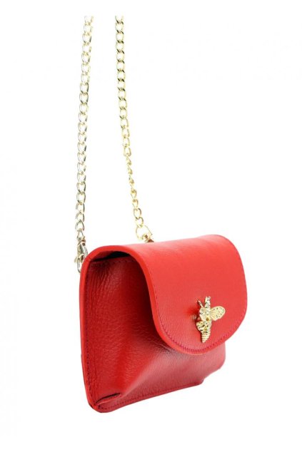 kozena mala crossbody kabelka 20 027 cervena 2