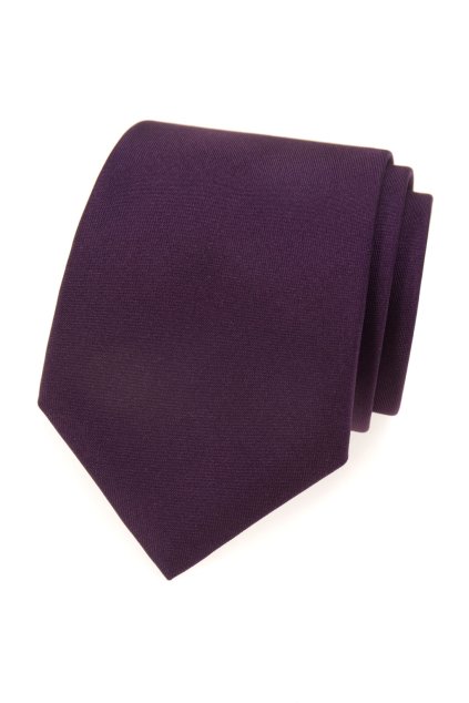 Fialová matná kravata (Velikost šířka 7 cm)