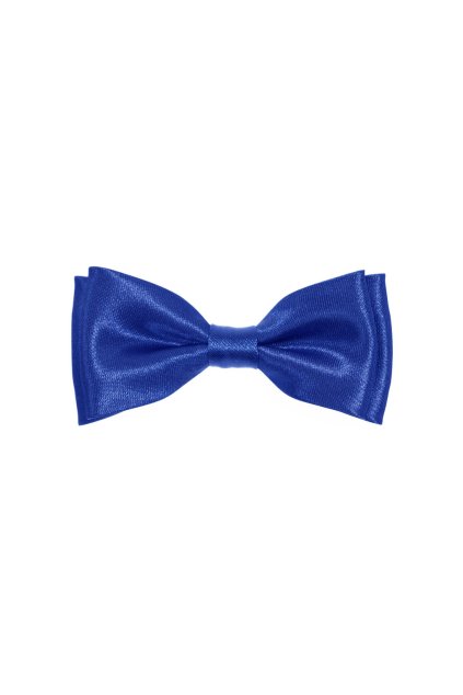 Lesklý tmavě modrý dětský motýlek (Velikost 9 cm)