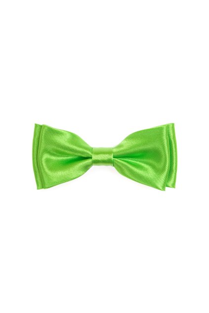 Lesklý zelený dětský motýlek (Velikost 9 cm)