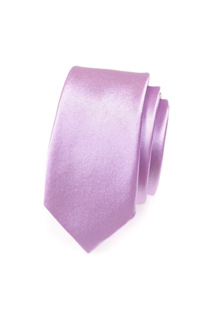 Světle fialová slim kravata (Velikost šířka 5 cm)