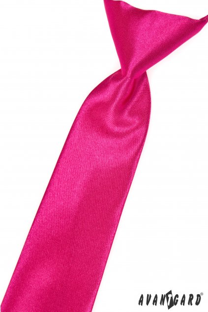 Lesklá fuxiová dětská kravata