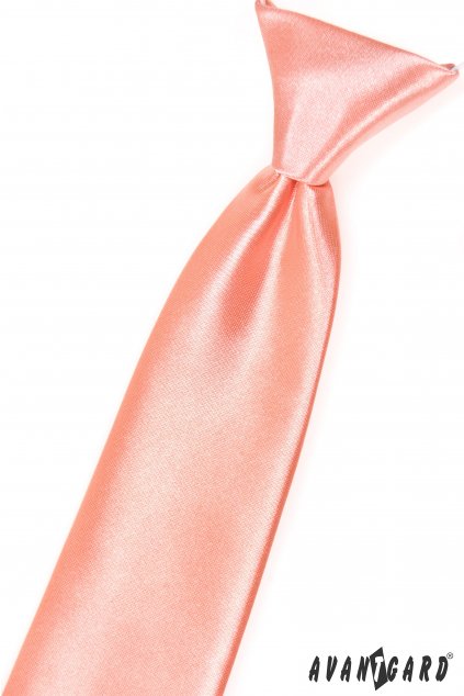Jednoduchá lososová dětská kravata