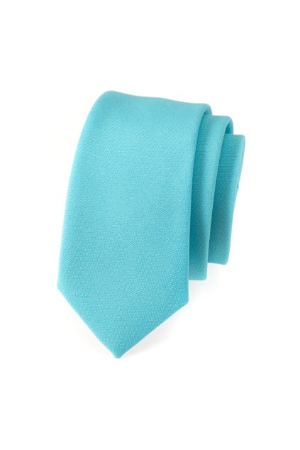 Tyrkysová slim kravata (Velikost šířka 5 cm)