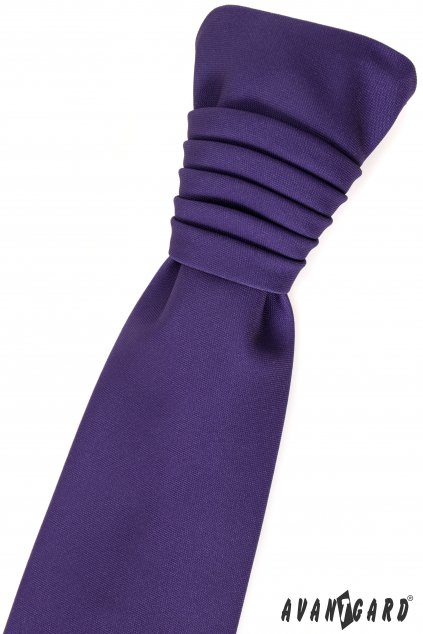 Tmavě fialová svatební kravata