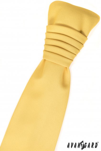 Žlutá svatební kravata