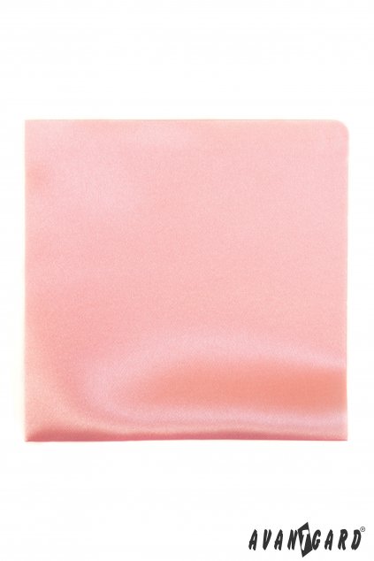 Lesklý růžový kapesníček do saka