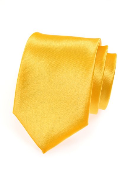 Sytě žlutá kravata (Velikost šířka 7 cm)
