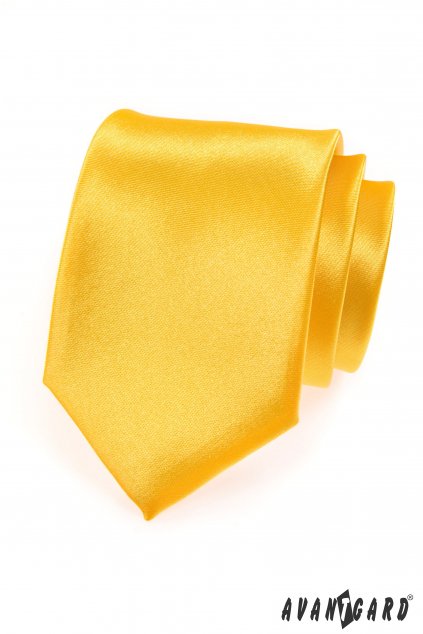 Sytě žlutá kravata