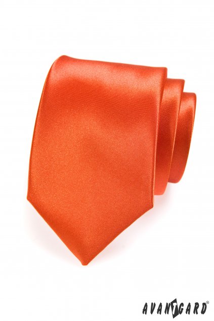 Tmavě oranžová kravata