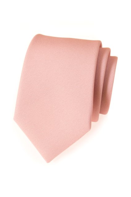 Pudrová kravata (Velikost šířka 7 cm)