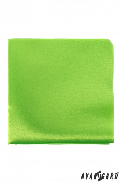 Lesklý zelený kapesníček do saka