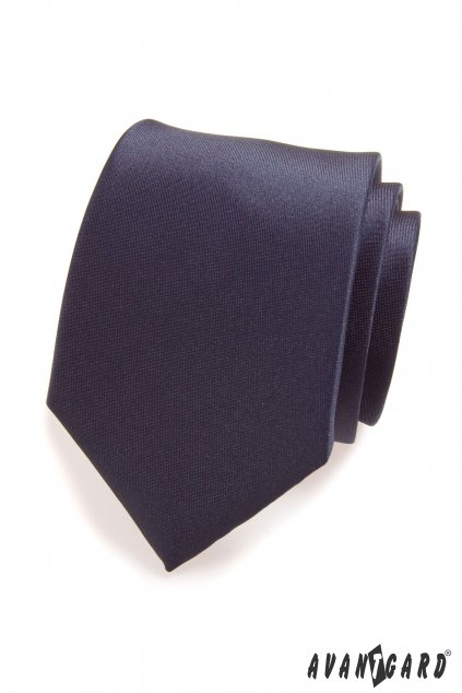 Matná tmavě modrá kravata