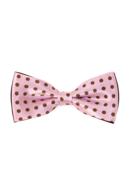 Růžový motýlek s hnědými puntíky (Velikost 12,5 cm)