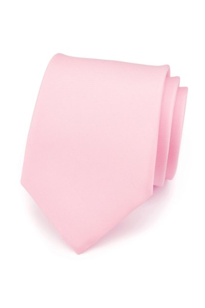 Luxusní matná růžová kravata (Velikost šířka 7 cm)