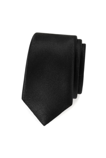 Černá slim kravata (Velikost šířka 5 cm)