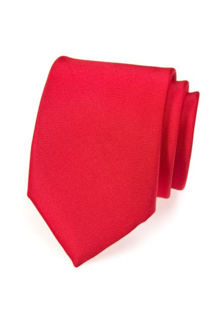 Matná červená kravata (Velikost šířka 7 cm)