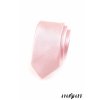 Růžová slim kravata