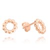 206916 minet rose gold kulickove stribrne nausnice krouzky jman0227re00