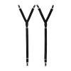 Černé Shirtstays - pánské košilové podvazky  Y (Velikost uni velikost, šíře 20 mm)