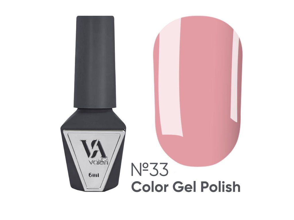 VALERI Color Gel Polish PRO 33 – obal a vzorek