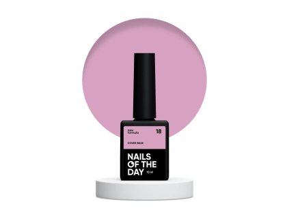 Nailsoftheday Cover Base 18 – růžový podklad pro nehty, 10 ml
