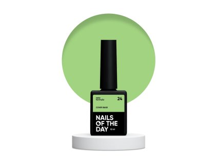 Nailsoftheday Cover Base 24 – světle zelený podklad pro nehty, 10 ml