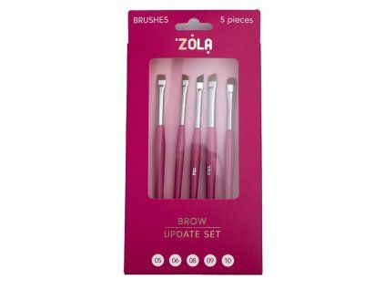 ZOLA Brow Update Set professional eyebrow brushes set 5 pieces