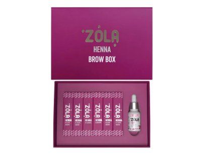 ZOLA Henna Brow Box professional eyebrow henna set