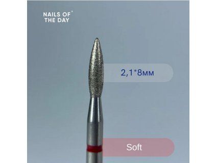 diamantová fréza plamen červená