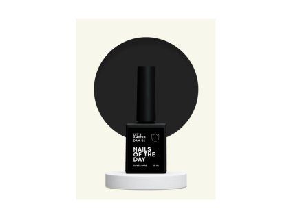 Černá krycí báze NAILSOFTHEDAY Let’s Amsterdam Cover Base Black 10 ml