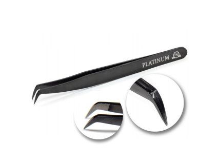pinzeta na prodlužování řas platinum black laser