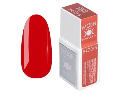 Moon Full Liquid Builder Gel BG35 – Bright Red Terracotta 15 ml