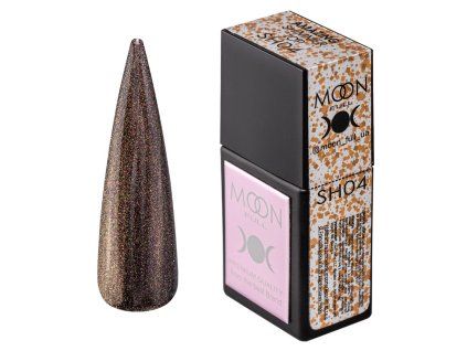 Moon Amazing Shimmer Top SH04 – Transparent with Gold Pearl Micro Glitter 12 ml