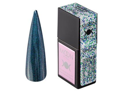 Moon Amazing Shimmer Top SH05 – Transparent with Blue Pearl Micro Glitter 12 ml