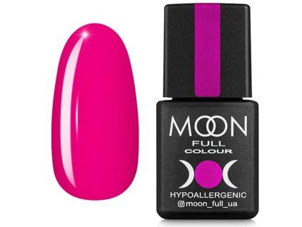 Moon Full Color Gel Polish 122 – Bright Pink with Raspberry Tint 8 ml