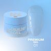 Lunamoon Premium gel 01  Střední konzistence builder gel pro dlouhé a pevné nehty